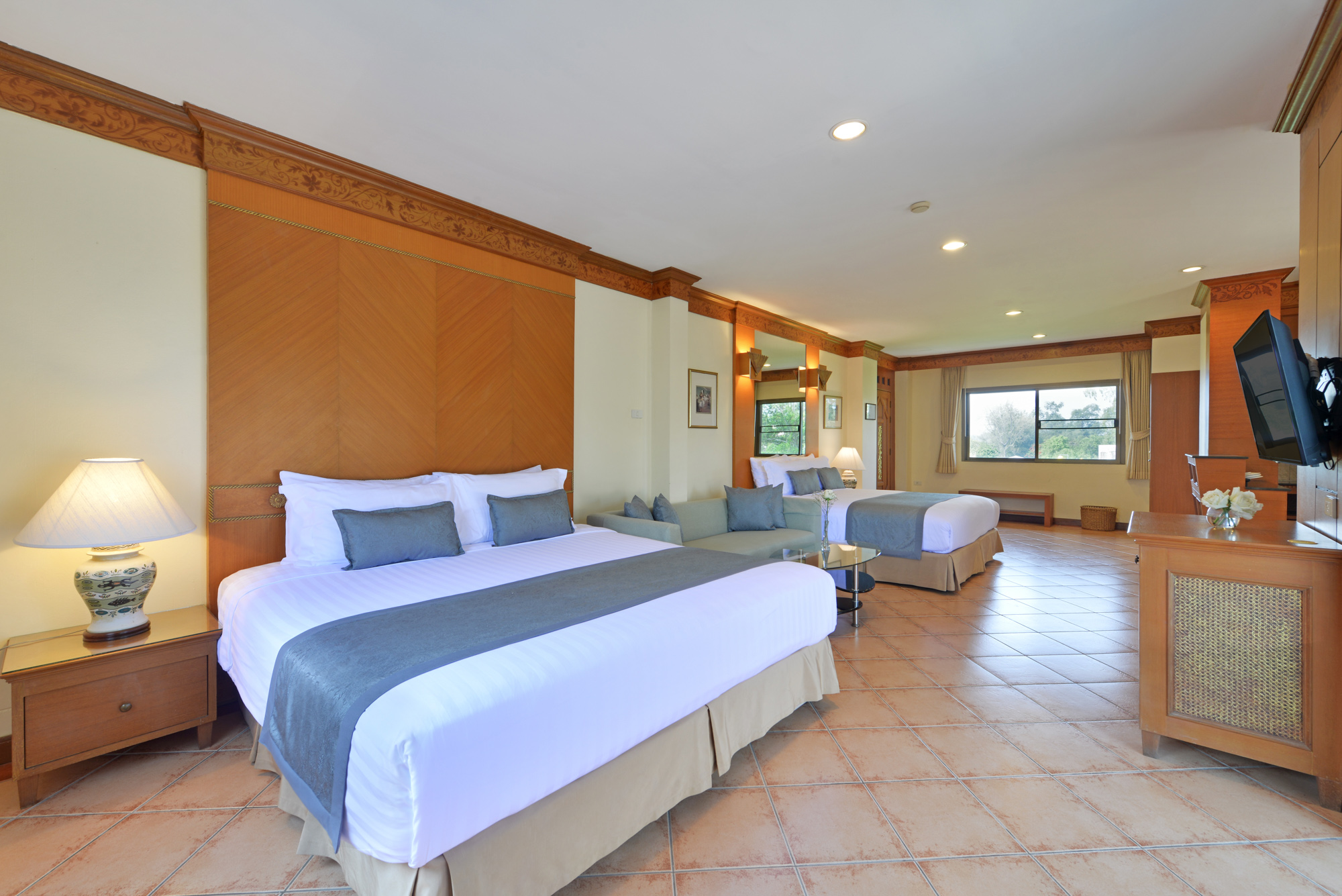 Anantasila offers a variety of Family suites which are ideal for small families or long term guests. All have full cooking facilities and living areas. Larger than our standard rooms, the Family suites provide extra comfort and versatility.